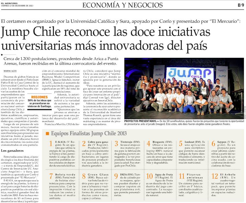 EL MERCURIO Economía y Negocio Viernes 13 de diciembre de 2013
